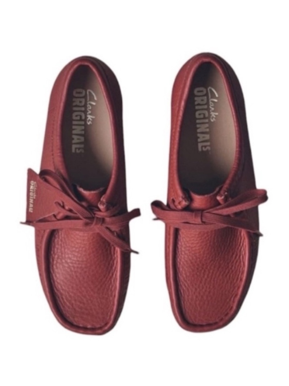 Clarks Original Wallabees Burgundy Nubuk 9.5M New